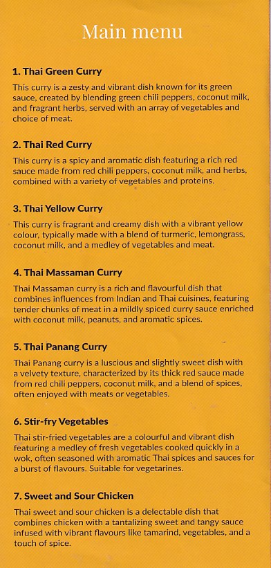 Taste of Thailand Carmarthen