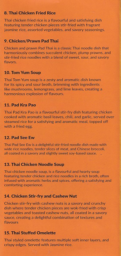 Taste of Thailand Carmarthen