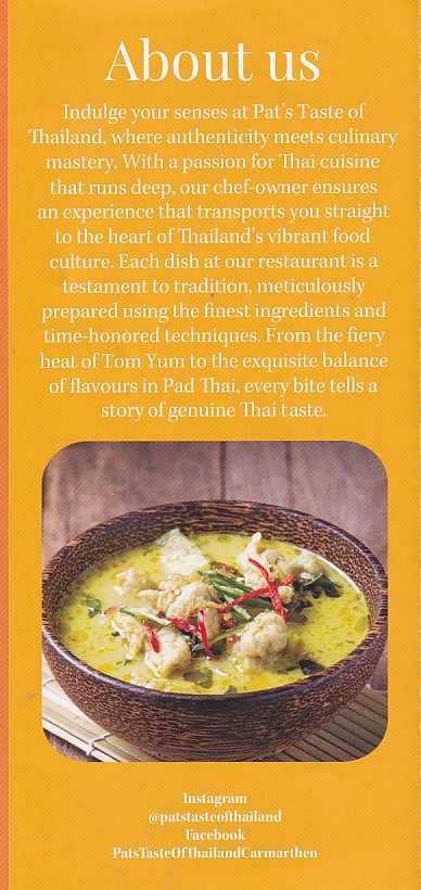 Taste of Thailand Carmarthen